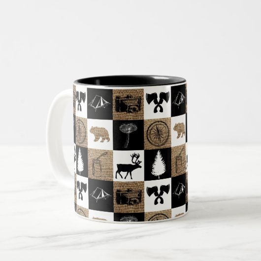 キャンピ素朴ングアウトドアアドベンチャー ツートーンマグカップ (正面左)