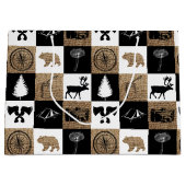 キャンピ素朴ングアウトドアアドベンチャー ラージペーパーバッグ (正面)