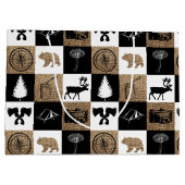 キャンピ素朴ングアウトドアアドベンチャー ラージペーパーバッグ (裏面)