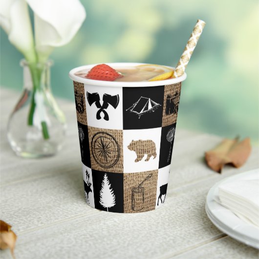 キャンピ素朴ングアウトドアアドベンチャー 紙コップ (インサイチュ)