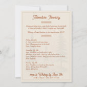 キャンピ素朴ングバチェロレッテ招待状、5時間36カスタム日 招待状 (裏面)