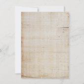 キャンピ素朴ングバースデーパーティフォト招待状 招待状 (裏面)