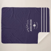 キャンピ素朴ングパーソナライズされたファミリー懇親会 シェルパブランケット (正面(横))