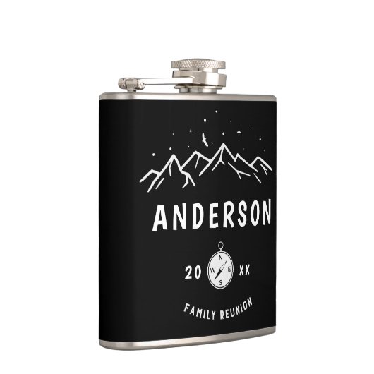 キャンピ素朴ングパーソナライズされたファミリー懇親会 フラスク (右)