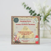 キャンピ素朴ングパーティの招待状 招待状 (スタンド正面)