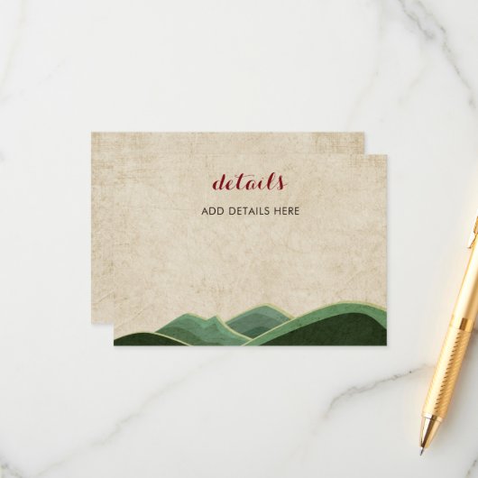 キャンピ素朴ング結婚ズ エンクロージャーカード (正面/裏面インサイチュ)