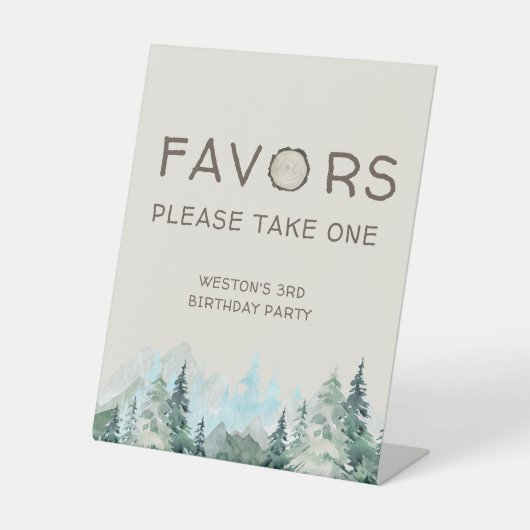 キャンピ素朴ング誕生日ウィズサイン 台座サイン (正面)