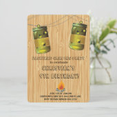 キャンピ素朴ング誕生日招待状 招待状 (スタンド正面)