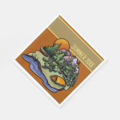 キャンピ素朴ンパーソナライズされた・ピクニックナプキンス スタンダードランチョンナプキン (角)