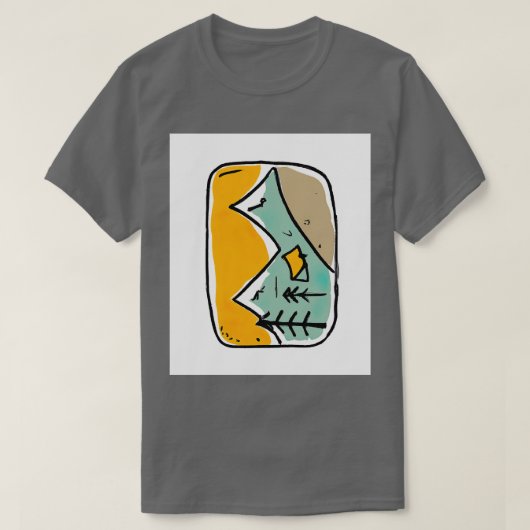 キャンピ絵画ング Tシャツ (デザイン正面)