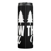 キャンピ転がング:焚き火、キャンパー、自然の道 タンブラー (裏面)