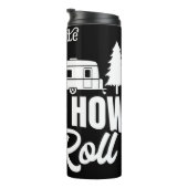 キャンピ転がング:焚き火、キャンパー、自然の道 タンブラー (回転右)