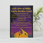 キャンファイアパーティの招待状 招待状 (スタンド正面)