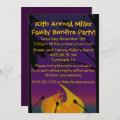 キャンファイアパーティの招待状 招待状 (正面/裏面)