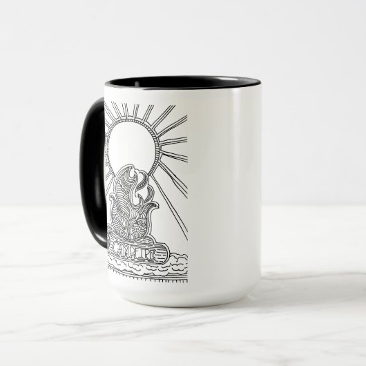 キャンファイアマグアートバイエリザベス·サンプソン マグカップ (正面左)