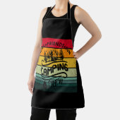 キャンプおもしろいクルーのスローガンおもしろいキャンパー エプロン (インサイチュ)