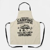 キャンプおもしろいリングことわざ エプロン (正面)