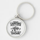 キャンプおもしろいリングことわざ キーホルダー (正面)