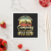 キャンプおもしろいリング愛好家ワードアート スタンダードカクテルナプキン (インサイチュ)