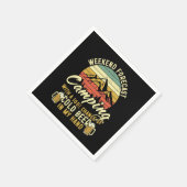 キャンプおもしろいリング愛好家ワードアート スタンダードカクテルナプキン (角)