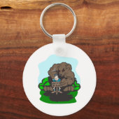 キャンプおもしろい キーホルダー (正面)