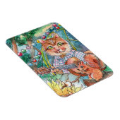 キャンプおもしろい マグネット (右側)