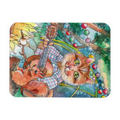 キャンプおもしろい マグネット (横)