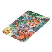 キャンプおもしろい マグネット (左側)