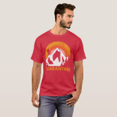 キャンプおもしろTシャツ 友達と二人きり Tシャツ (正面フル)
