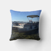 キャンプおよびボート湖のChamplainの枕 クッション (裏面)