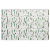 キャンプおよび木 ファブリック (ファットクウォーター)