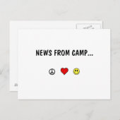 キャンプからのニュース… ポストカード (正面/裏面)