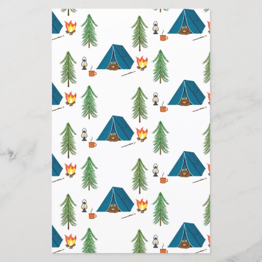 キャンプからの手紙を記入バーキャンプ文房具 (裏面)