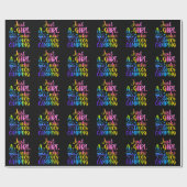 キャンプが大好きな女の子 ラッピングペーパー (フラット)