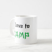 キャンプが大好き コーヒーマグカップ (正面左)