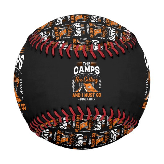 キャンプが始まっていて行かねばならない 野球ボール (裏面)