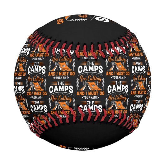 キャンプが始まっていて行かねばならない 野球ボール (正面)