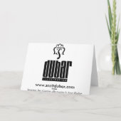 キャンプしている雪だるま シーズンカード (裏面)