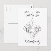 キャンプしよう ポストカード (正面/裏面)