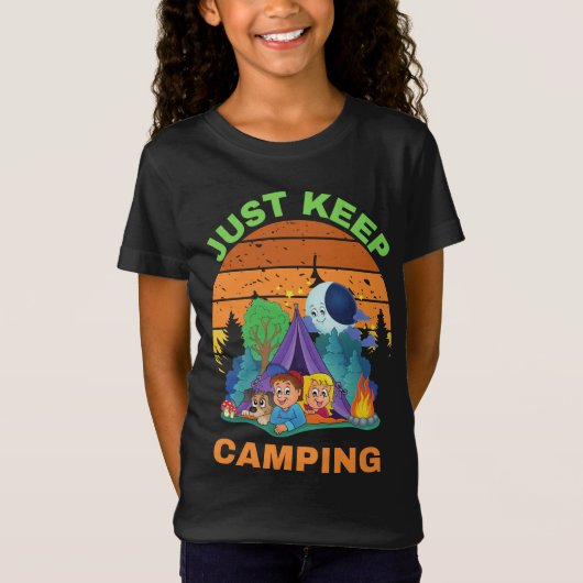 キャンプし保ている Tシャツ (正面)