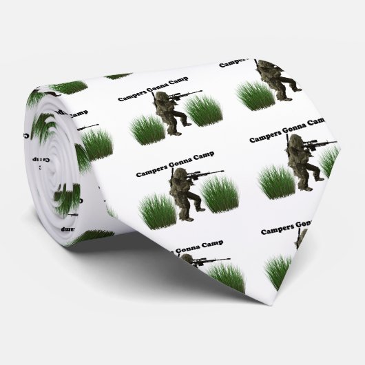 キャンプすることを行くキャンピングカー ネクタイ (ロール)