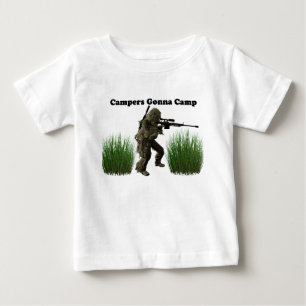 キャンプすることを行くキャンピングカー ベビーTシャツ