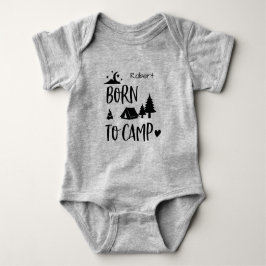 キャンプするために生まれた オーダーメイド ベビーボディスーツ
