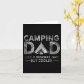 キャンプするパパ 父の日 カード (黄色い花)