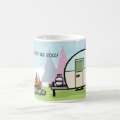 キャンプするマグはこれ私達が転がる方法です コーヒーマグカップ (中央)