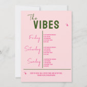 キャンプでの花嫁の独身最後の週末の招待状 招待状 (裏面)