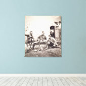 キャンプでの苦難(ローヌ大佐とキャプテンB) キャンバスプリント (インサイチュ (ウッドフロア))