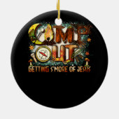 キャンプでイエスのSmoreをサマーキャクールンプ セラミックオーナメント (裏面)