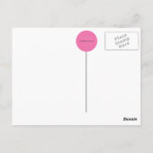 キャンプでボールを持つ ポストカード (裏面)