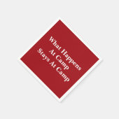 キャンプで何が起こるか スタンダードカクテルナプキン (角)